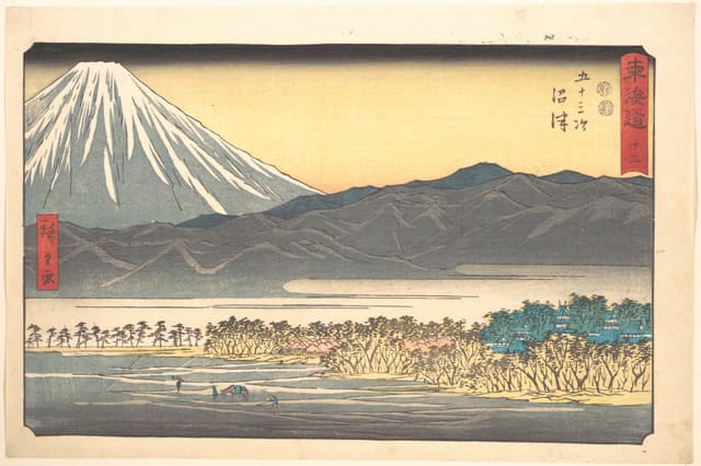 Numazu: Twilight, Utagawa Hiroshige