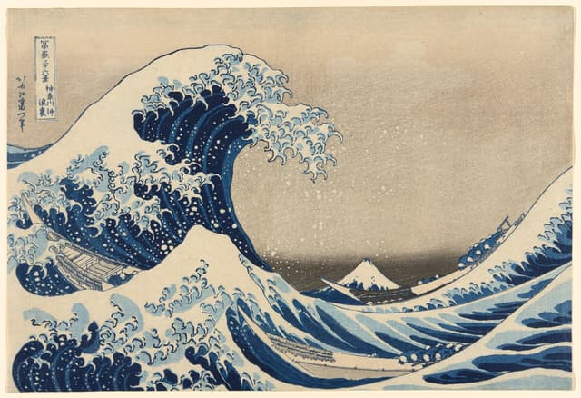 Under the Wave off Kanagawa (The Great Wave), Katsushika Hokusai