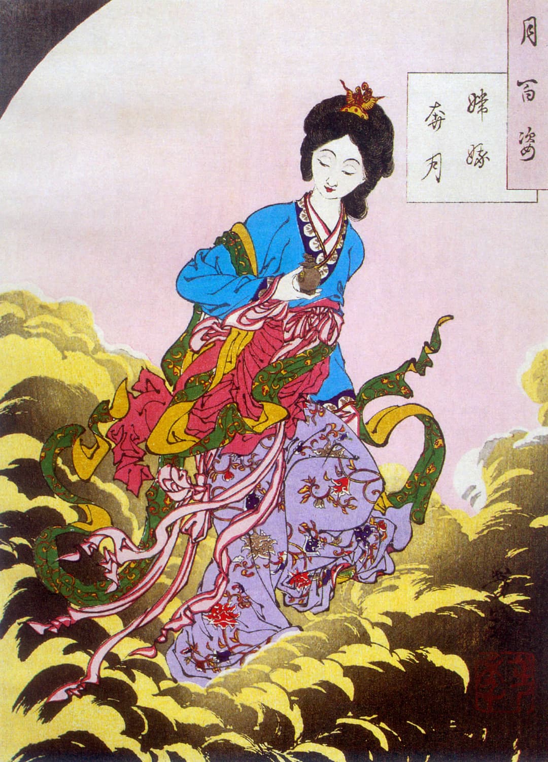 Chang’e Flees to the Moon, Tsukioka Yoshitoshi