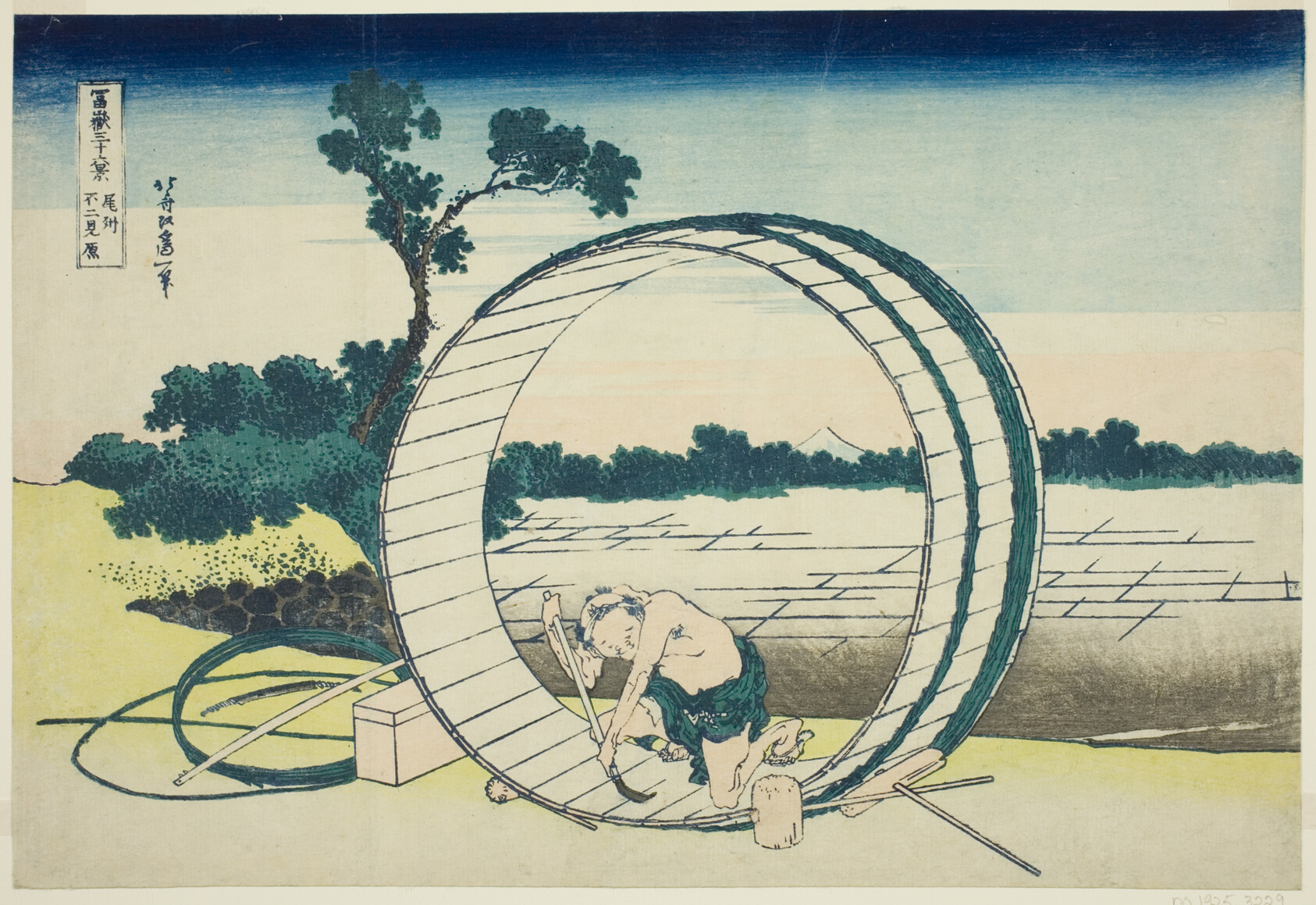 Fuji View Field in Owari Province — Katsushika Hokusai